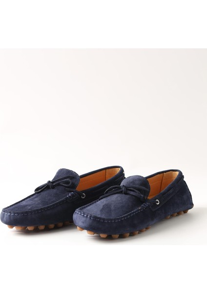 Lacivert Erkek Süet Loafer Ayakkabı - 105700