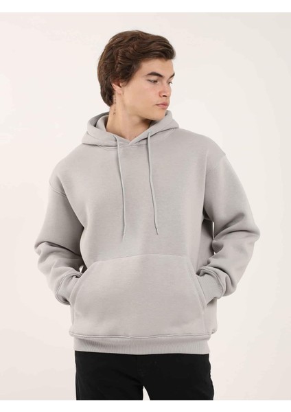 Taş Erkek Regular Fit Kapüşonlu Sweatshirt