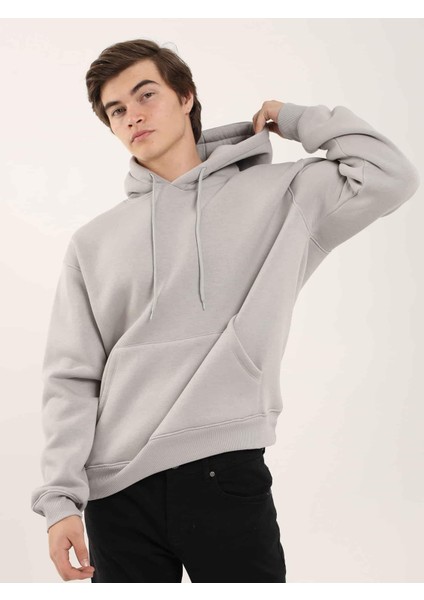 Taş Erkek Regular Fit Kapüşonlu Sweatshirt