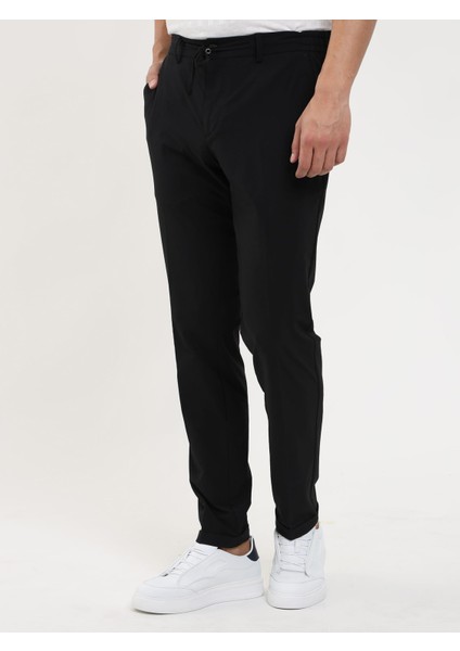 Siyah Erkek Slim Fit Düz Pantolon fiyatları