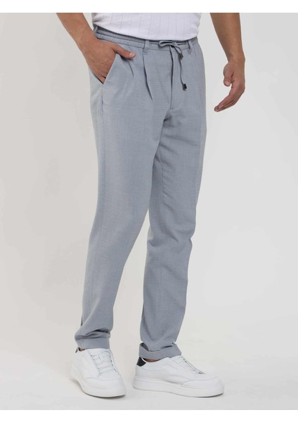 Mavi Erkek Slim Fit Gofre Desenli Jogger Pantolon - 104516