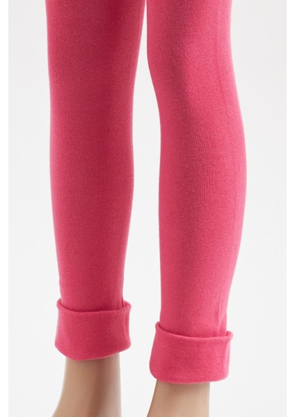 Pamuklu Çocuk Tayt Pantolon Koyu Pembe fiyatları