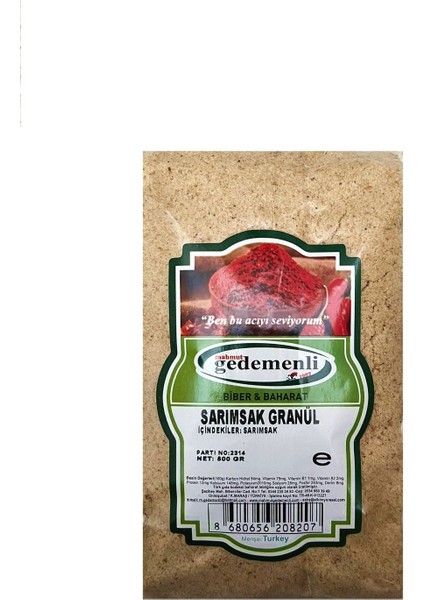 Sarımsak Granül 500 gr