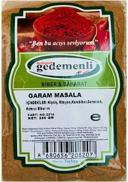 Garam Masala 250 gr