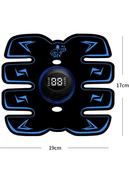 Ems Kablosuz Kasstimulator Trainer Akıllı Fitness Karın Egzersizi Elektrikli Çıkartmaları Vücut Masajı (Yurt Dışından)