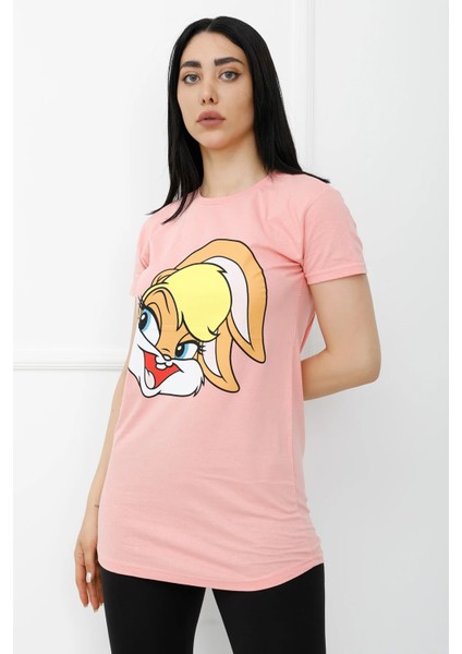 Bunny Baskılı Tshirt Pembe - 310.623.