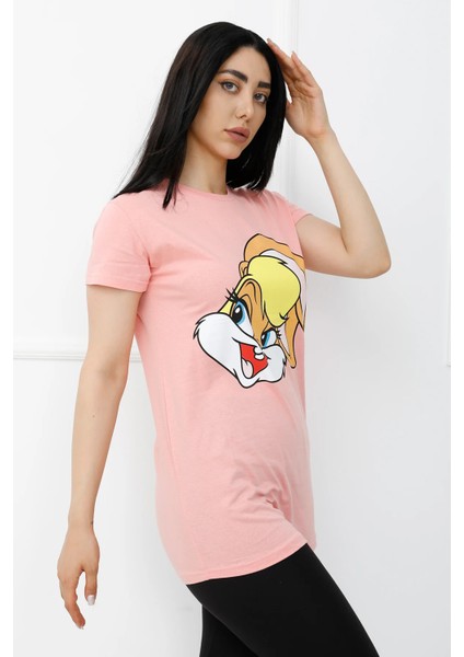 Bunny Baskılı Tshirt Pembe - 310.623.