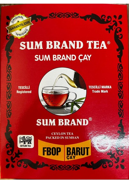 Çay Sumbrand Kutu Barut Siyah Ithal Çay 400 gr