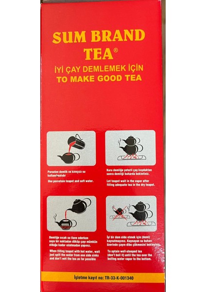 Çay Sumbrand Kutu Barut Siyah Ithal Çay 400 gr modelleri