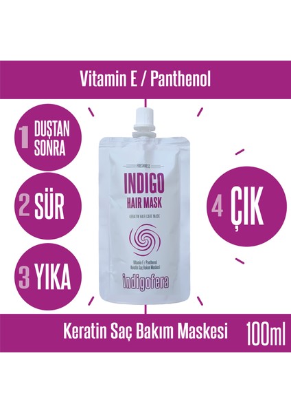 Güneş Kremi Yüz ve Vücut 100 ml + Indigofera Indigo Hair Mask 100 ml 2'li Set