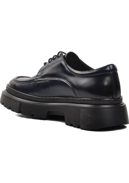 Premium 1308 Lacivert Deri Erkek Klasik Ayakkabı Geniş Kalıp fırsatları