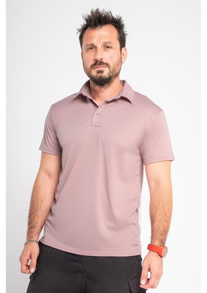 Aşırı Terleme Önleyici Polo Yaka Erkek Tişört, Islaklık Sızdırmaz, Çift Katmanlı