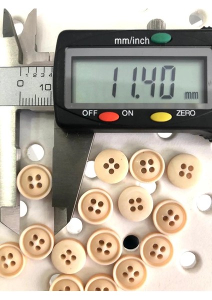11,5 mm Bej Polyester Düğme (25 Adet) modelleri