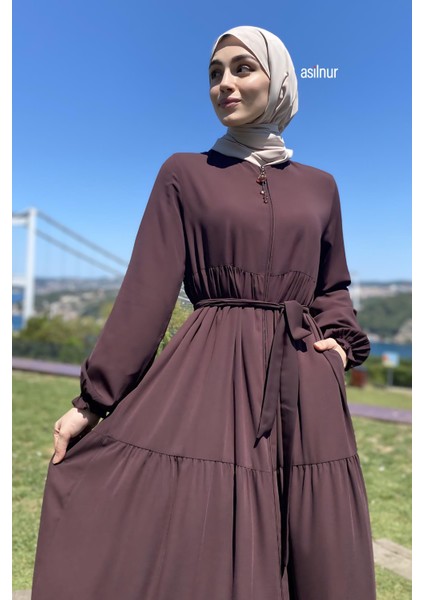 Demet Ferace Kahverengi indirimleri