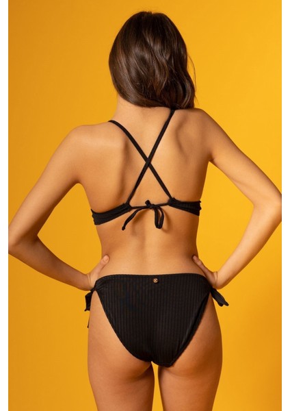 Black Line Kadın Bikini Üst Siyah