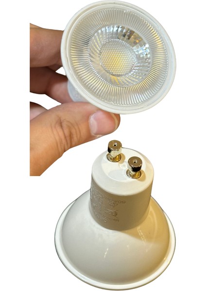 4.5W (50W) 4000K (Günışığı) GU10 Duylu PAR16 LED Spot (10 Adet)