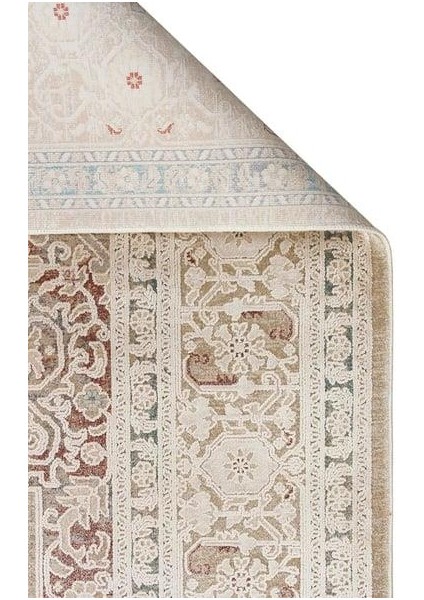 Babıl Bbl 02 Beige Yumuşak Dokulu Vintage Esintilere Sahip Over-Dyed Sık Dokuma Salon Halısı