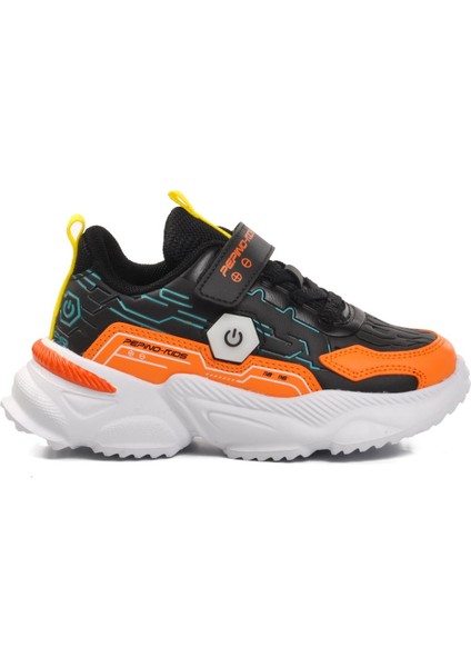 1783-P Siyah-Turuncu Çocuk Spor Ayakkabı fiyatları