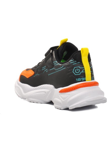 1783-P Siyah-Turuncu Çocuk Spor Ayakkabı fırsatları