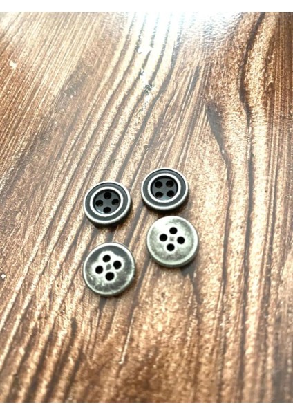 11,5 mm Kahverengi-Bej Polyester Düğme (25 Adet) fiyatları