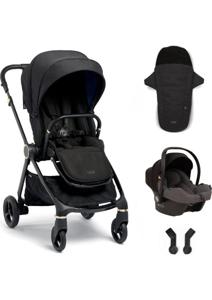 Mamas & Papas Mamas Papas Strada Cosmo Travel Sistem Bebek Arabası Black Diamond - Grey