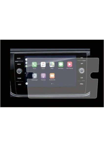 Volkswagen T-Roc 8 Inç Navigasyon Nano Ekran Koruyucu 9h Film