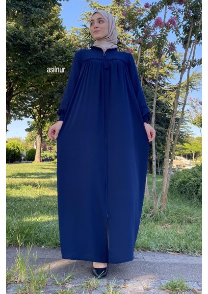 Robalı Cepli Ferace Lacivert modelleri