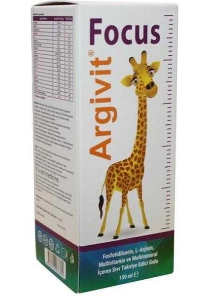 Argivit Focus 150 Ml Şurup