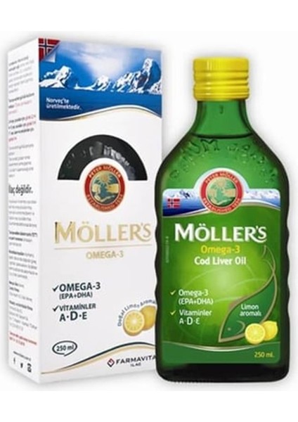 Omega 3 Takviye Edici Gıda Limonlu 250 Ml