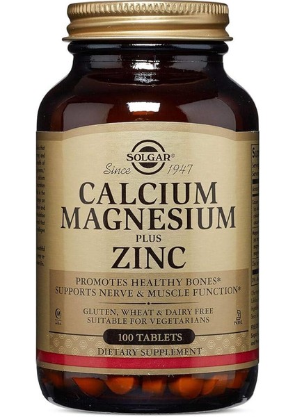 Calcium Magnesium Plus Zinc 100 Tablet