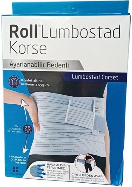 Roll Lumbostad Korse Ayarlanabilir Bedenli