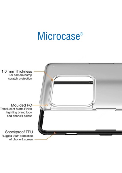 Microcas Honor X9B 5g / Honor Magic 6 Lıte /X50 Luna Serisi Köşe Korumalı Sert Rubber Kılıf - AL3422 Siyah modelleri