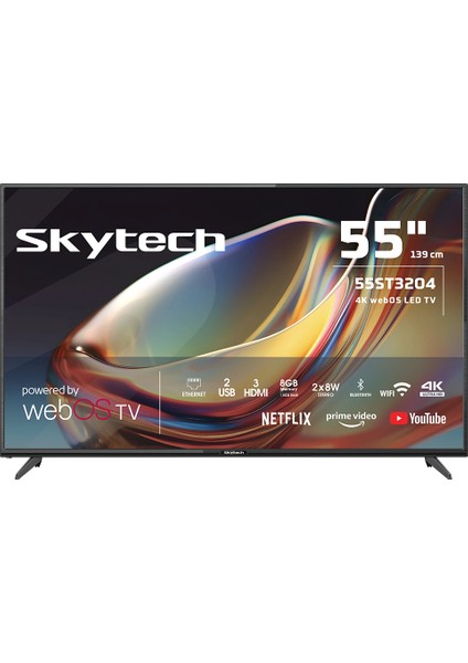 55ST3204 55" 140 Ekran 4K Ultra HD webOS Smart LED TV