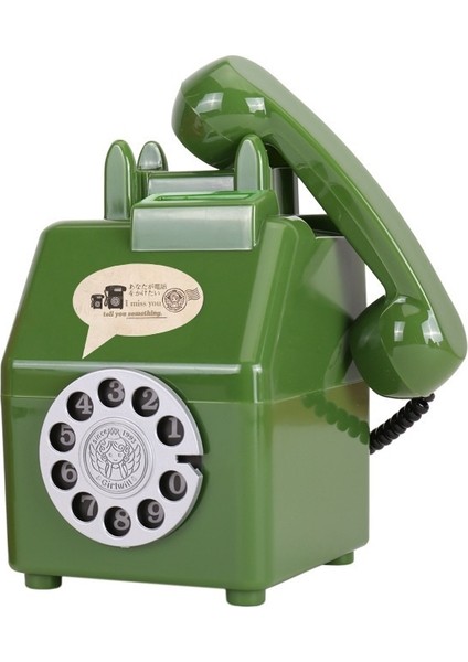 Nostaljik Telefon Para Bankası Çocuk Sevimli Plastik Kumbara (Yurt Dışından)