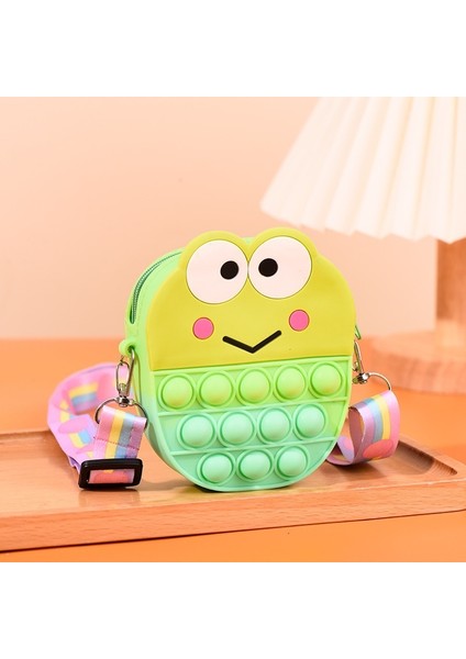 Silikon Bozuk Para Cüzdanı Tutam Le Bulmaca Stres Giderici Oyuncak Para Crossbody Çanta (Yurt Dışından)