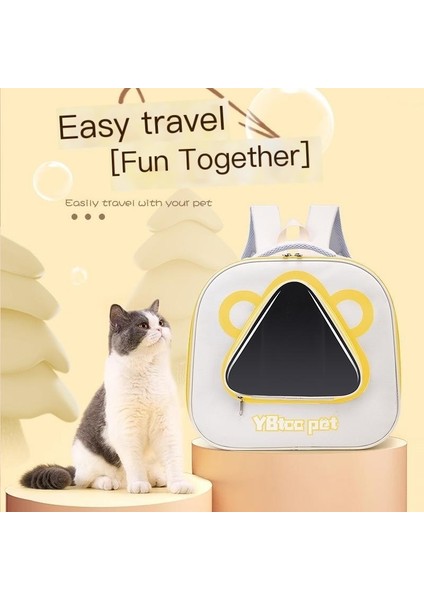 Kedi Sırt Çantası Taşınabilir Sırt Çantası Kedi Çantası Tuval Okul Çantası Şeffaf Büyük Kapasiteli (Yurt Dışından) fırsatları