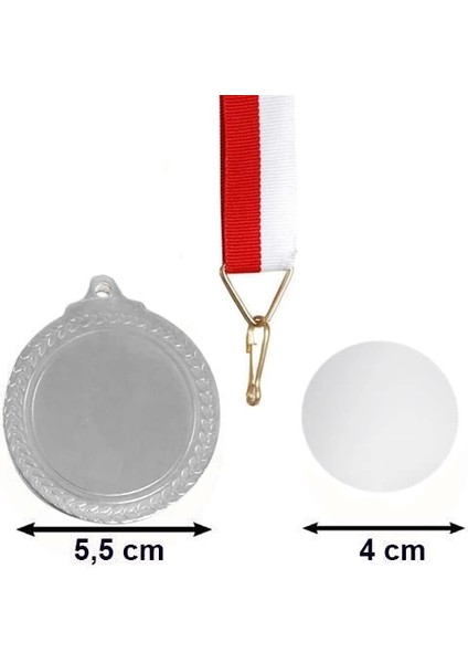 Melisa lik Kişiye Özel Tasarlanabilen Gümüş Madalya 5.5 cm