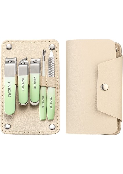 Tırnak Makası Seti 5 Parçalı Ev Manikür Aletleri Taşınabilir Set (Yurt Dışından)