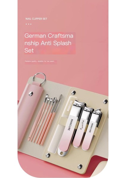 Tırnak Makası Seti Deri Çanta Manikür Manikür Alet Seti (Yurt Dışından) indirimleri