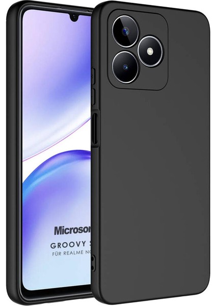 Realme Note 50 Kılıf Groovy Soft Siyah
