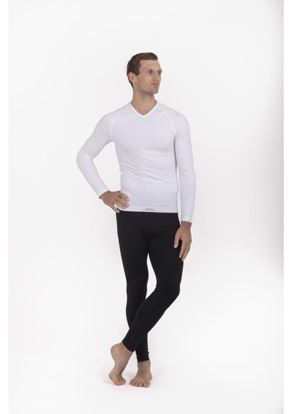 Oıl Company Termal Içlik Üst Uzunkol V Yaka Unisex Pp Seamless Iı. Seviye OCP006