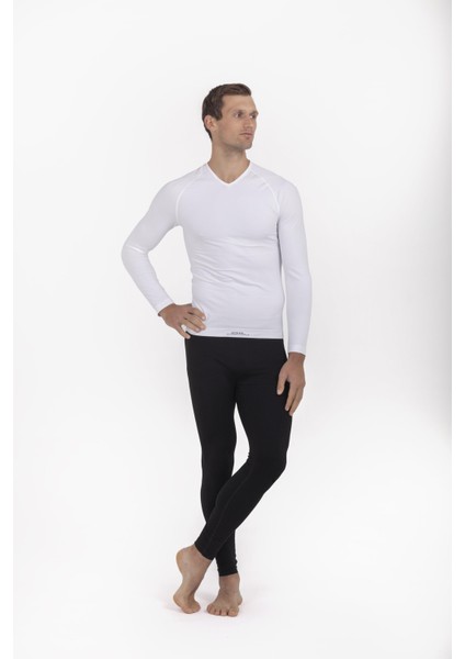 Oıl Company Termal Içlik Üst Uzunkol V Yaka Unisex Pp Seamless Iı. Seviye OCP006