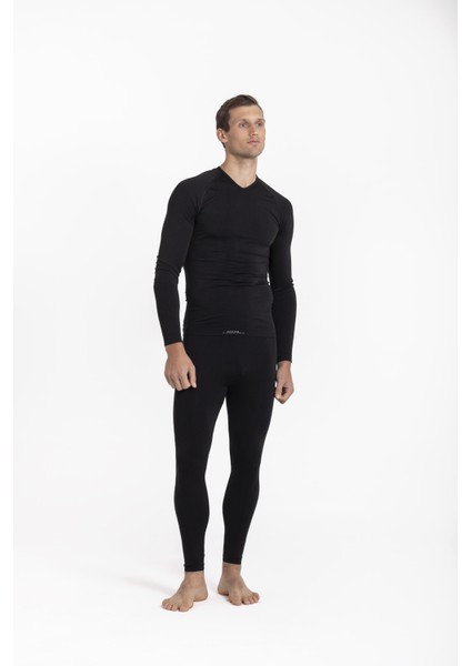 Oıl Company Termal Içlik Üst Uzunkol V Yaka Unisex Pp Seamless Iı. Seviye OCP006