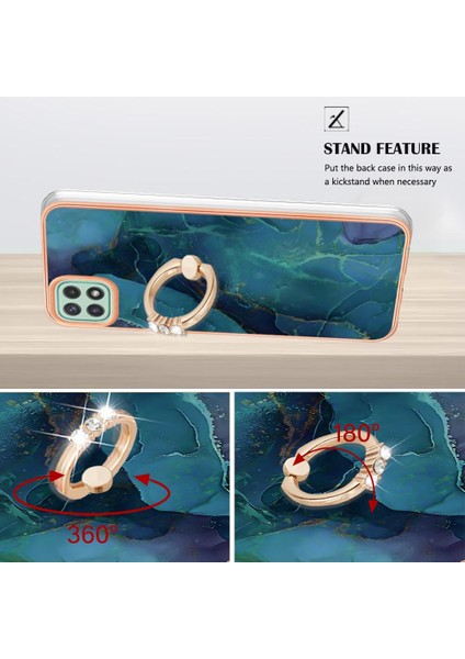 Samsung Galaxy A22 5g Tampon 360 &deg; Dönebilir Halka Mermer Tpu Için Kılıf (Yurt Dışından) fırsatları