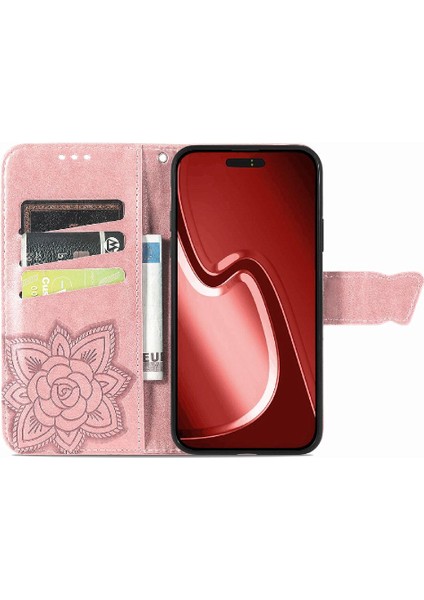 IPhone 15 Için Kılıf Promax Iş Cüzdan Kanat Çok Renkli Kelebek (Yurt Dışından)
