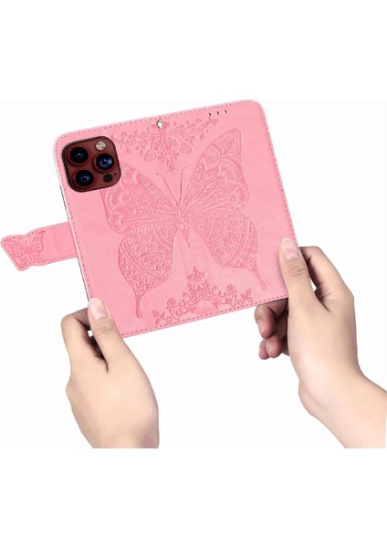 IPhone 15 Için Kılıf Promax Iş Cüzdan Kanat Çok Renkli Kelebek (Yurt Dışından)