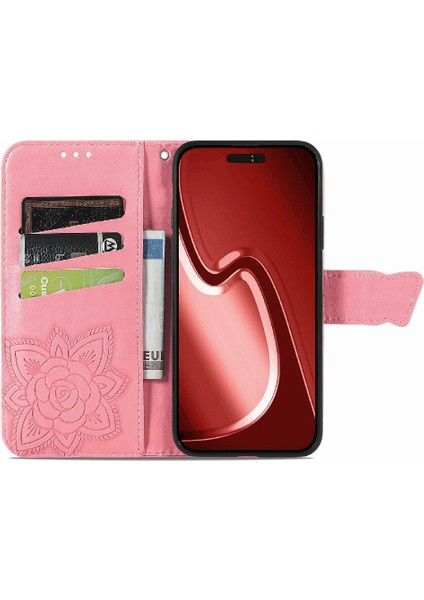 IPhone 15 Için Kılıf Promax Iş Cüzdan Kanat Çok Renkli Kelebek (Yurt Dışından)