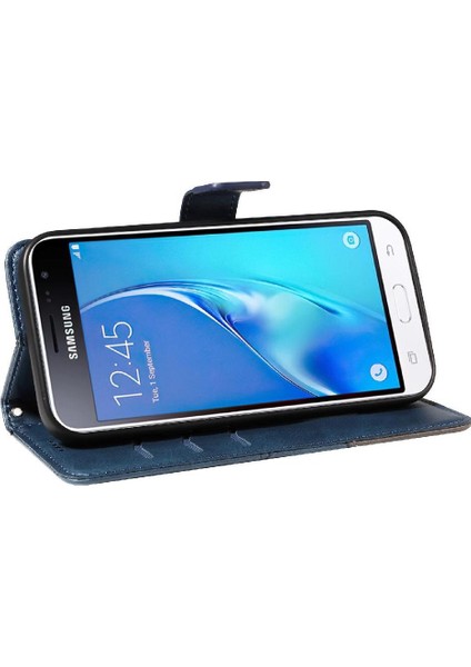 Samsung Galaxy J3 2016 Deri Telefon Koruma Çantası ile Flip Case (Yurt Dışından)