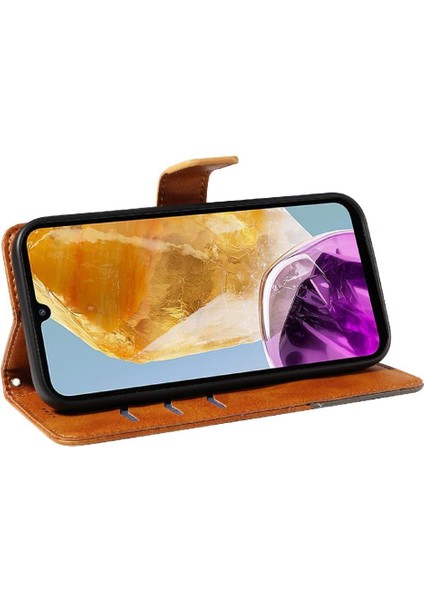 Samsung Galaxy FLIP/F15 5g Yüksek Kaliteli Deri Telefon Kılıfı Için Flip Case (Yurt Dışından)