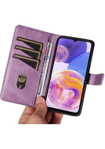 Mellow Shop Samsung Galaxy M23 5g Için Flip Case ve Telefon ile Kart Yuvası Yüksek Kaliteli (Yurt Dışından)